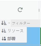 予定表のリソースの分類